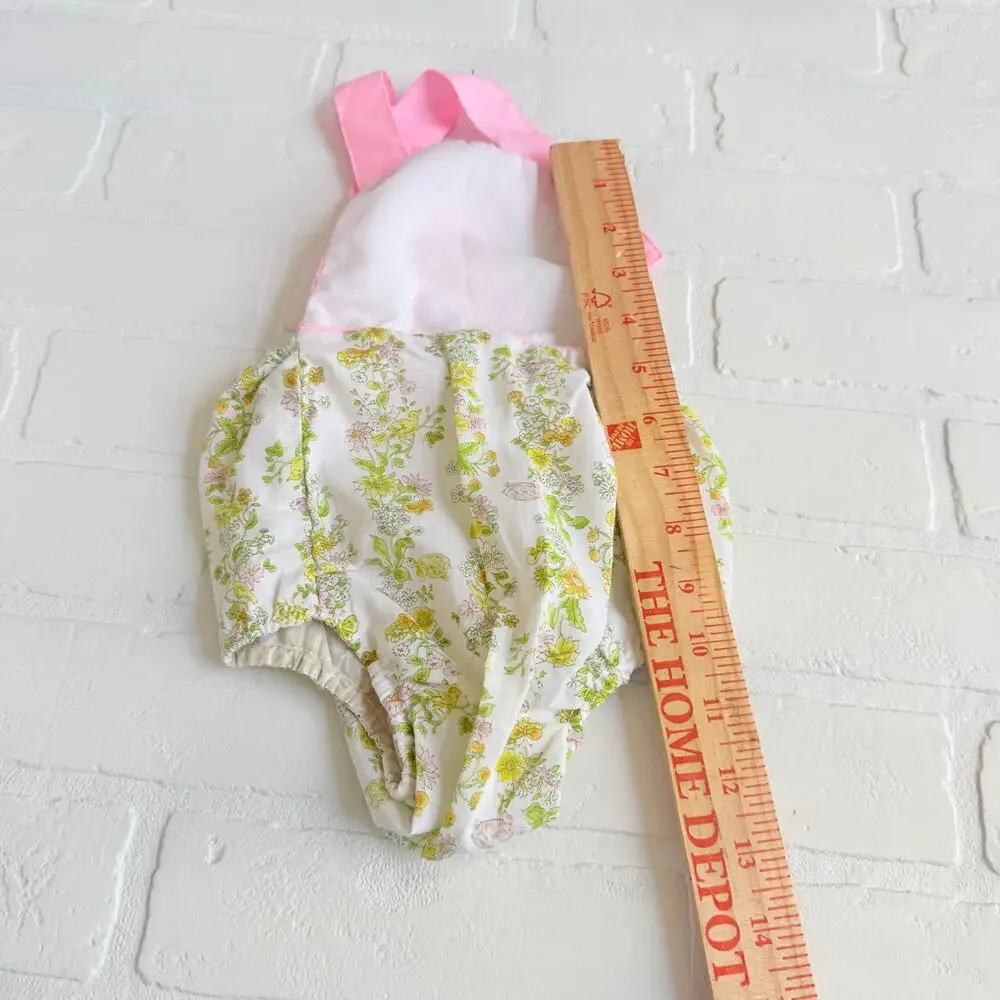 Adorable Vintage Baby Girl Clothes or Doll Pastel Dress Romper Set of 5
